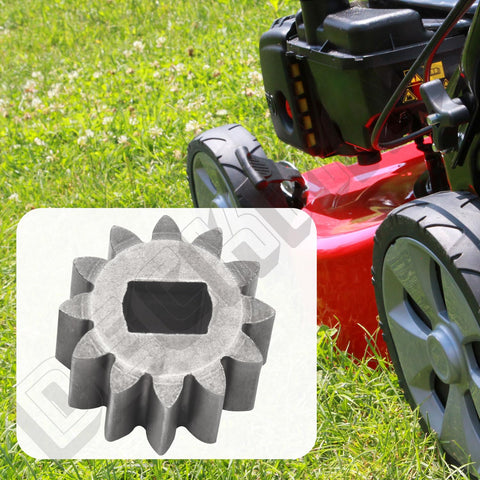 Two Pack 12-Tooth Pinion Gears 115-4668 12T Drive Gear For Toro 22 Inch Lawn Mower Wheel Replacements on grass