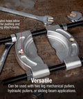 Bearing Splitter Kit For Gear And Bearing Removal, Half Inch To Nine Inch, Alloy Steel, Angled Edges, Threaded Holes