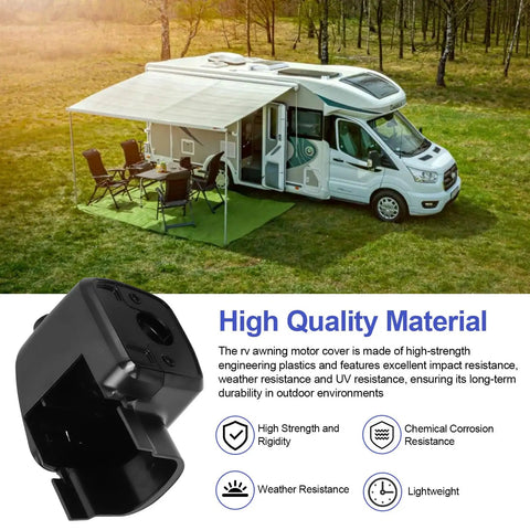 RV Awning End Cap Cover Replacement For Dometic Right Arm Motor End Kit Compatible With Dometic 9200 Series in outdoor use