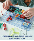 Child using Light Up Learning With This Electronics Exploration Kit Featuring 175 Plus STEM Projects Full Color Project Manual 55 Plus Parts