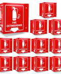 Fire Extinguisher Sign With Down Arrow 12 Pack 8x6 Inches Two Sided V Sign Acrylic With 4 Pre Drilled Holes And Matching Screws