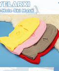 Colorful stacked Three Hole Full Face Ski Mask Balaclava For Winter Sports, Soft Knit Polyester Face Cover That Keeps You Toasty And Lets You Breathe Easy