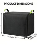 Badass Heavy Duty Bench Grinder Cover Waterproof 600D Polyurethane Dust Protector 13 inch height, 12.2 inch width, 18.5 inch depth.