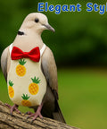 Bird Diaper Harness And Leash Set For Small To Medium Birds Breathable Cotton Super Comfy Fit With Adjustable Velcro Straps