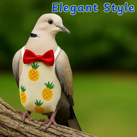 Bird Diaper Harness And Leash Set For Small To Medium Birds Breathable Cotton Super Comfy Fit With Adjustable Velcro Straps