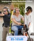 Noise Cancelling Earmuffs For Kids And Adults With Kid Friendly All Day Comfort Fit Hearing Protection NRR 28 dB in use in various activities