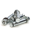 Heavy Duty Adjustable Leveling Mounting Plates For Industrial Storage Racks Durable Steel bracket kit wedge anchors and bolts.