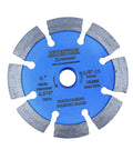 4 Inch Diamond Crack Chaser Grinding Wheel With 0.375 Inch Thick Segments For Concrete Crack Repair And Mortar Joint Raking 5 By 11 Arbor Tuckpointing Tool