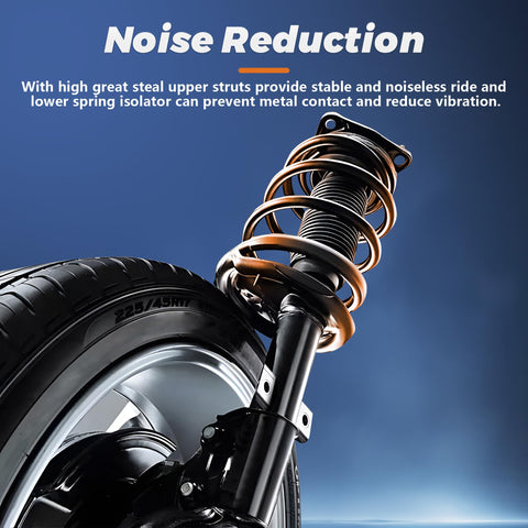 Front And Rear Complete Strut Coil Spring Assembly For 2003 2008 Toyota Corolla 1.8L Noise Reduction Feature