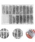 Heavy Duty Stainless Steel Eyeglass Repair Screws Kit With Slick Magnetic Screwdriver And 1000 Piece Legit Watch Hardware Set organized in clear storage box.