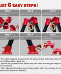 Assembly process of Beefy 2200 Lbs Capacity Tripod Head and Base Set With 360 Degree Rotation Ring For Hand Chain Hoist and Lever Hoist