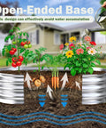 Galvanized Raised Garden Bed Outdoor 4x2x1ft Two Pack, Heavy Duty Metal Planter Boxes with vegetables and flowers growing