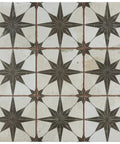 Harmonia Kings Star Nero 13 By 13 Ceramic Floor And Wall Tile Tough As Nails Durability For High Traffic Spaces with star pattern