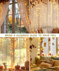 Curtain Icicle Lights 13ft By 6.5ft Warm White Low Voltage 30V with 20 strings of 13 LEDs each in various room settings.