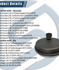 Rear Hub Bearing ABS Speed Sensor 2 Pack Plug And Play Direct Fit For Hyundai Sonata Tucson Veloster Kia Optima Sportage Cadenza