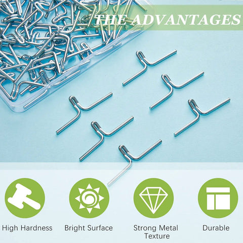 100 Piece Lawn Chair Webbing Clips Set For Fast DIY Chair Frame Repair Durable Metal Clips With Rubber Webbing Replacement