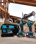 18V LXT Brushless Cordless Drill And Impact Driver Combo Kit, 2-Piece Set With 5.0Ah Batteries on construction site