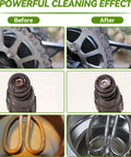 Before and after images showing cleaning results of parts with Pro Grade 3 Liter Digital Ultrasonic Cleaner With 28 And 40 Khz Dual Frequency Built In Heater Smart Timer And Degas Mode To Kick Grease Rust And Grit From Jewelry And Heavy Duty Tools Straight Up Smooth.