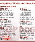Compatible model and year list for Mercedes-Benz for Activated Carbon Cabin Air Filter For Mercedes Benz C Class E Class CLS SL AMG GT GLK SLS 2008 To 2021 Keeps Your Ride Fresh With Odor Reduction And Pollutant Blocking For Cleaner Air