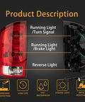Tail Light Assembly For 2002-2006 Dodge Ram 1500 And 2003-2006 Ram 2500 3500 Pickup Driver And Passenger Side