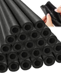 24 Pcs 3.3 Feet Foam Pipe Insulation Covers Pre Slit Black 1 Inch Thick Water Pipe Tubing Insulation For Outdoor Winter Freeze Protection
