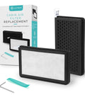 Top Notch Cabin Air Filter For Tesla Model 3 And Model Y With H13 HEPA Activated Carbon Filtration, 2 Pack, product with packaging.