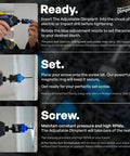 Adjustable Drywall Bit And Screw Gun Attachment Turns Any Drill Into A Drywall Screw Gun Or Deck Screwdriver With Magnetic Bit Holder