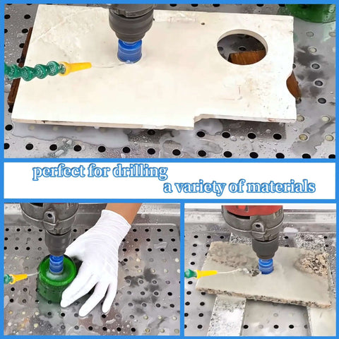 ChilternCasa 3/4 in diamond core drill bits, vacuum brazed hole saw with triangle shank tile/glass/concrete pack of 2