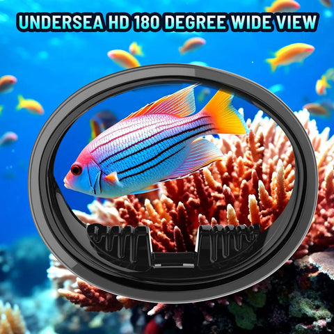 One Eighty Degree Panoramic Diving Mask With Tempered Glass Lens Anti Fog For Scuba Spearfishing And Freediving Water Mask
