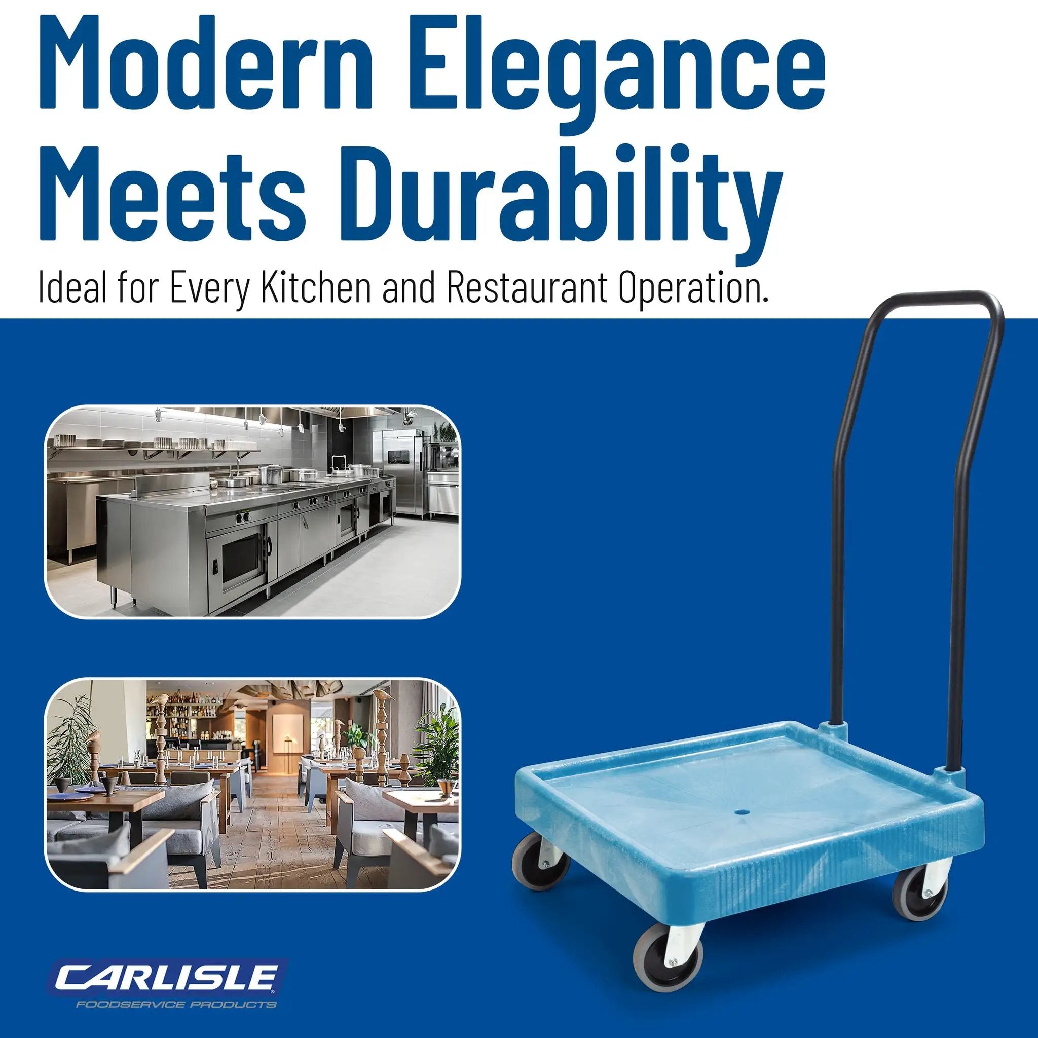 Heavy Duty Warewashing Rack Dolly | 350 lb Capacity