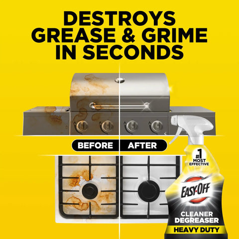 Heavy Duty Degreaser That Busts Grease And Grime Fast, Multi Surface Cleaner for Kitchen, Before and After Grill Cleaning