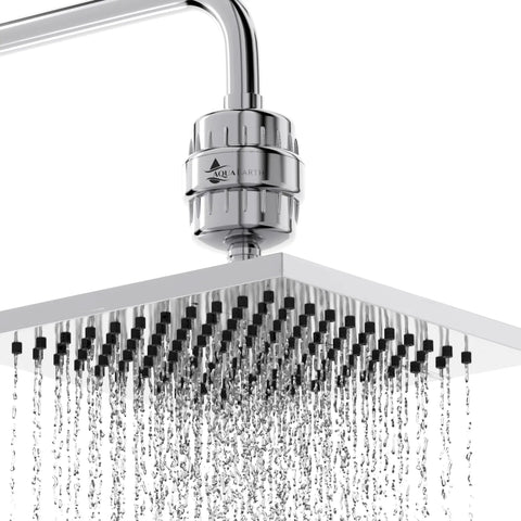 Pro Grade Hard Water Shower Filter With 20 Filtration Stages Removes Chlorine Fluoride Heavy Metals And Sediment for healthier skin