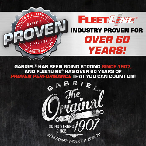 FleetLine HD Truck Front And Rear Shocks Fit Volvo VNL VNM VNR VNX VT And Mack Anthem CX CXN CXP CXU Proven Seal Image