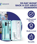 Pro Grade Dissection Kit For Biology Lab 25-Piece Stainless Steel Tools With Extra Blades And T-Pins Sharp Scissors And Scalpel Autoclavable Case In Assorted Colors Perfect For Students And Faculty, open case view