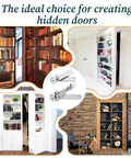 Heavy Duty Hidden Pivot Hinge For Wood Doors Stainless Steel With 360 Degree Rotation Invisible Door Hardware for Secret Bookshelf Doors and Hidden Rooms Smooth Quiet Operation Modern Concealed Hardware