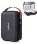 The Ultimate Go To Tech Organizer Travel Case For Portable Electronics And Daily Cord Management Featuring A Smooth Leather Handle Compact Fit.
