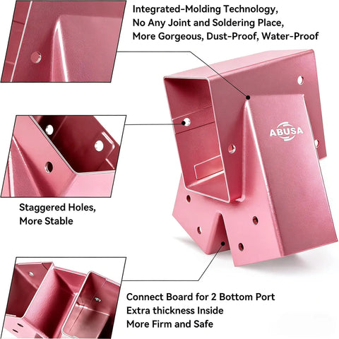 Heavy Duty Swing Set Hardware Replacement Kit With 2 Pink Brackets, 4 Hangers, 2 Pink Seats, And All Accessories For Outdoor Playground Equipment Including Bolts, Gaskets, Hooks And Chains