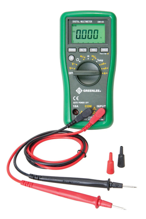 Digital Multimeter DM 65 1000V AC And DC 10A Capacitance Temperature Meter With Large Easy Read Display ETL CE Approved