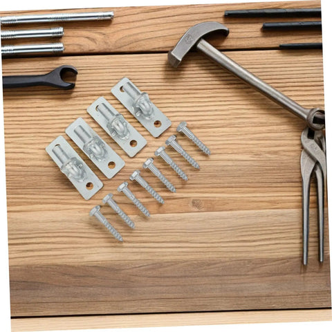 Heavy Duty Wall Mount Gate Hinges With 12.7mm Hole And Screws 4 Pieces Weather Resistant Iron Gate Hardware For Wood Or Metal Fences Multipurpose Post Hinge Kit For Outdoor Use, with screws