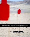 Half Size Self Healing Silhouette Reactive Shooting Target for Indoor and Outdoor Practice Pistol and Rifle Training