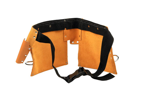 Premium Leather Tool Belt For Men Heavy Duty Adjustable Carpenter Belt Fits 33 To 48 Inch Waist Pouch For Framers Handymen Electricians