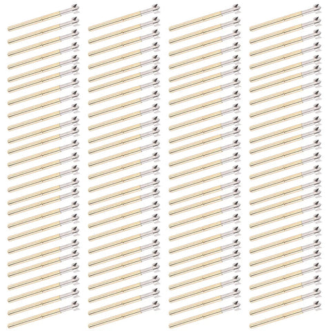 Plum Head Brass Pogo Pin Spring Loaded Test Probe For PCB Burn In And Data Writing 2.36mm Tube Diameter 34mm Length Pro Grade