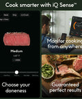 Sense Smart Wireless Meat Thermometer With Ultra Thin Probe And Unlimited Bluetooth Range For Remote Monitoring interface