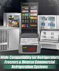 Digital Temperature Controller Replaces Dixell Xr06Cx For Commercial Freezers And Walk In Coolers 120 Volt AC Thermostat displayed with refrigeration systems.