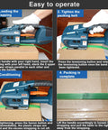 Top Shelf Electric Handheld Strapping Machine Featuring 4000Mah Dual Lithium Batteries for seamless auto belt welding in steps.