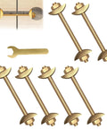 Heavy Duty Countertop Joint Connectors Kit with 6 sets M8x100mm miter bolts, draw bolts for wood joinery, hex wrench, and washers