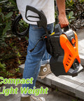 Person carrying Portable Electric Pressure Washer 1750 PSI 1.6 GPM with Adjustable Spray Nozzle and Foam Cannon
