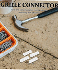 100 Pcs Nylon Hidden Fasteners And Double Headed Furniture Connectors To Keep Shelves And Cabinets Locked Down Tight With A Smooth Clean Look Heavy Duty Workshop Gear For Reliable Diy Build on a work surface with tools.