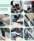 Installation process of Bike Surfboard Rack With Quick Release Bars Adjustable Up Down And Rotatable Angles For A Comfortable Ride
