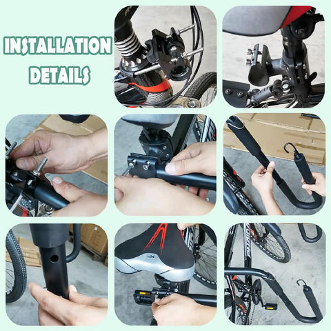 Installation process of Bike Surfboard Rack With Quick Release Bars Adjustable Up Down And Rotatable Angles For A Comfortable Ride